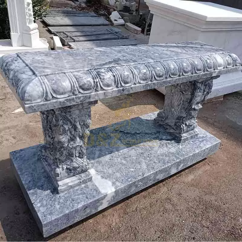 Beautiful Large Marble Sculpture Bench For Sale DZ-670