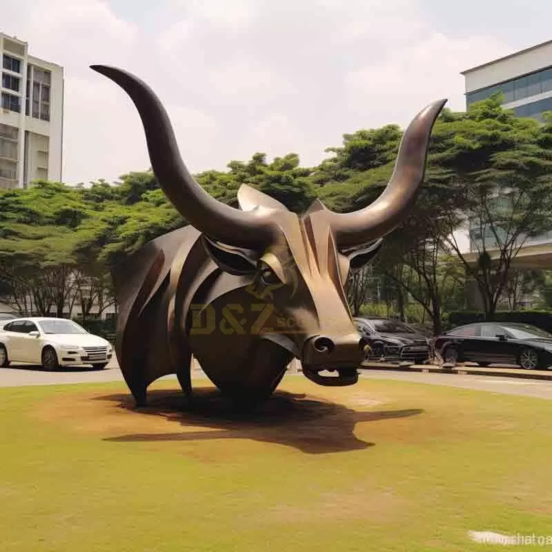 Large Bronze Bull Statue for Sale DZ- 676