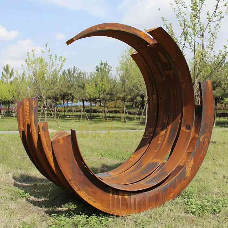 corten steel garden sculpture