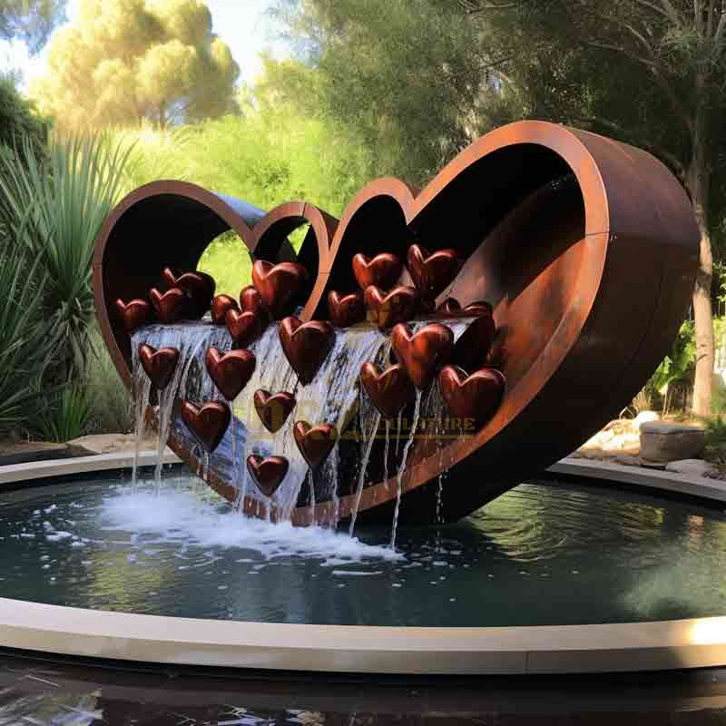 heart water fountain