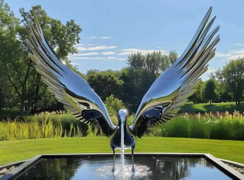 20 Large Outdoor Metal Fountain Sculpture Ideas