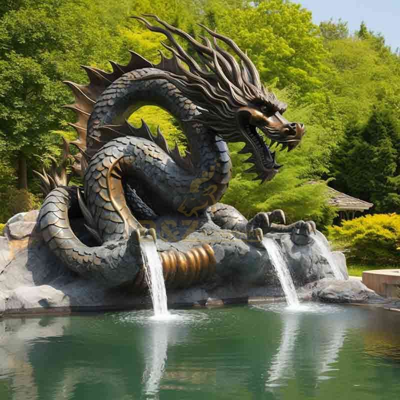 bronze dragon fountain