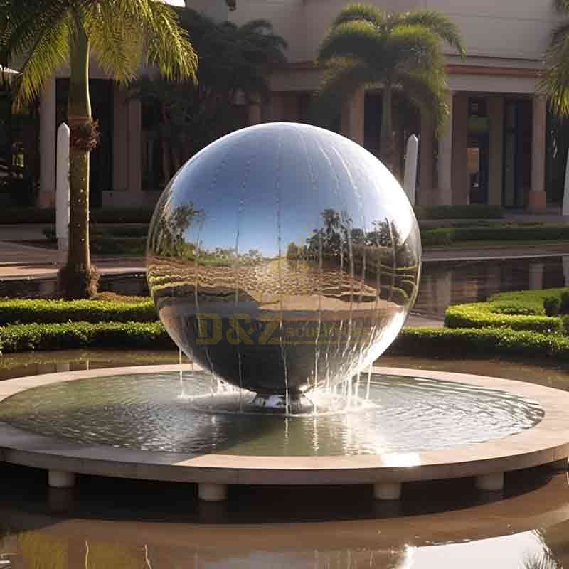 sphere water fountain outdoor