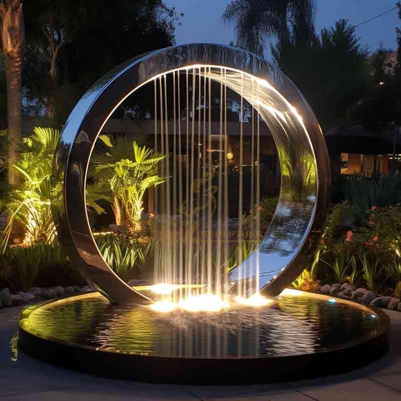 outdoor rain curtain fountain