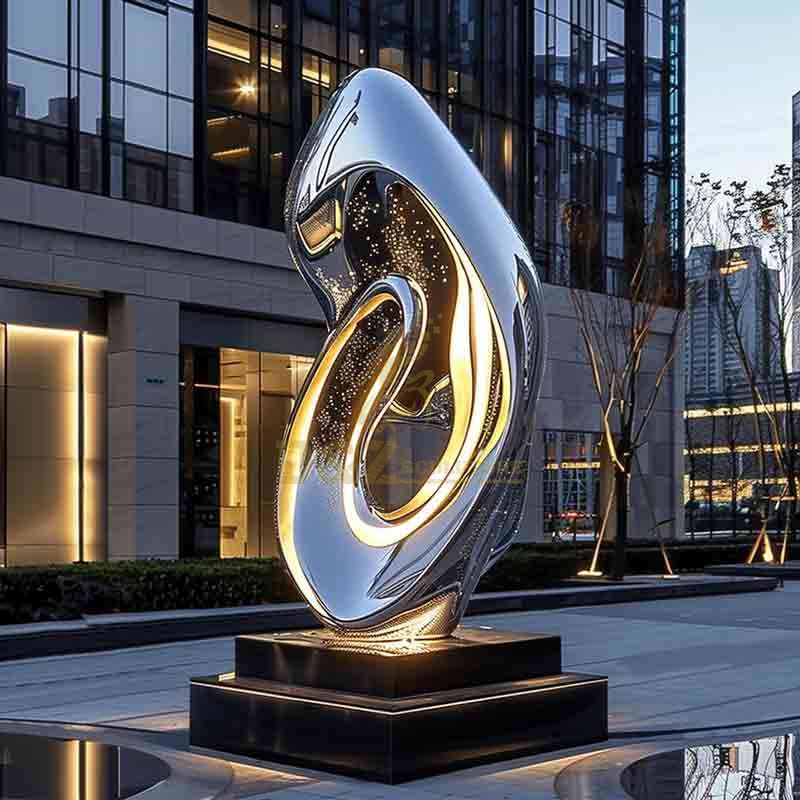 modern luxury large metal art sculpture