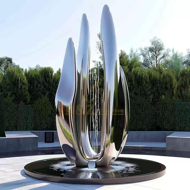 Fashion Large Stainless Steel Modern Fountain DZ-717