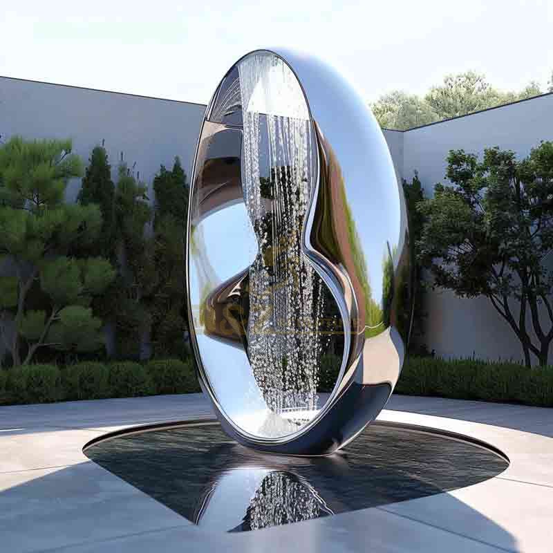 abstract figure modern fountain