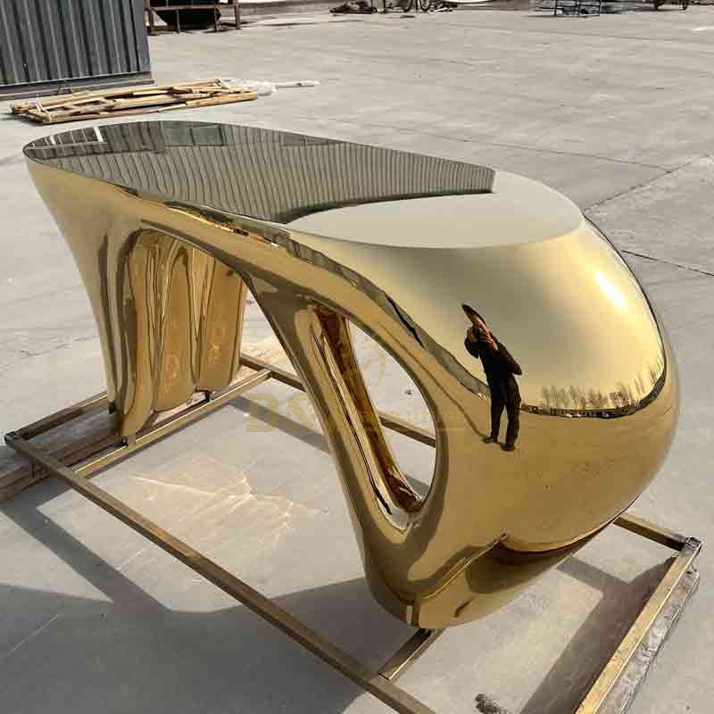 Gold Plated Modern Metal Coffee Table | Metal Table DZ-718