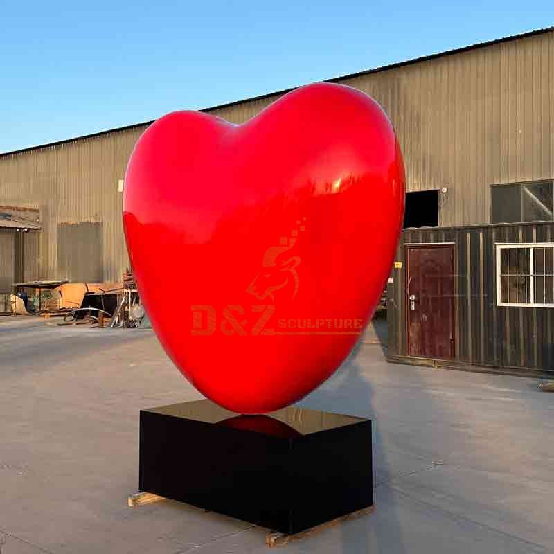 metal heart sculpture