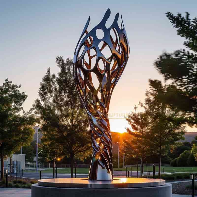 abstract flame sculpture