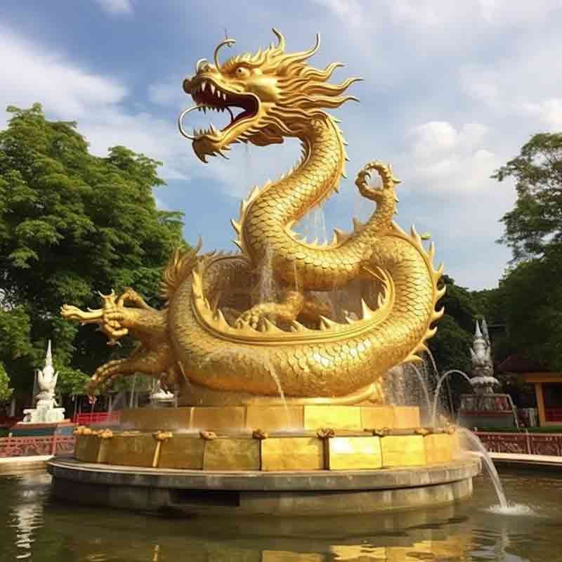 dragon statue fountain