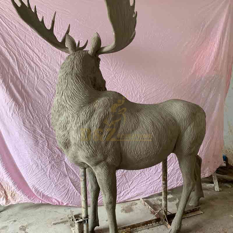 life size bronze elk statue for sale - moose statue