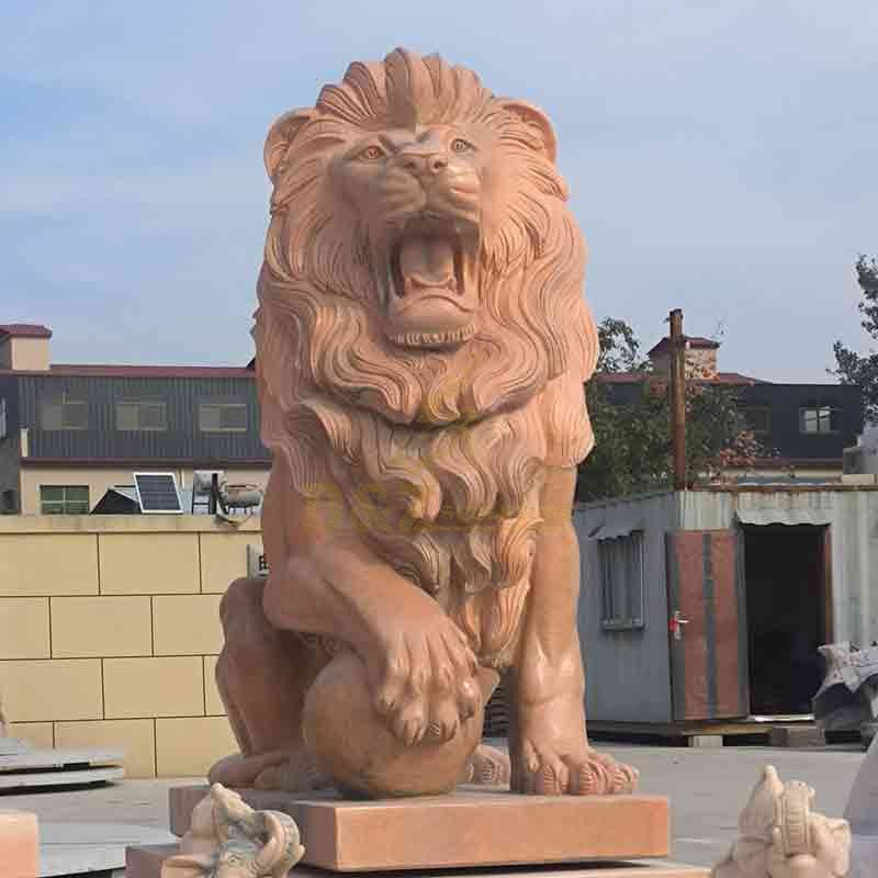 marble lion statue