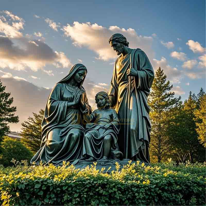 Large Outdoor Bronze Holy Family Garden Statue DZ-774