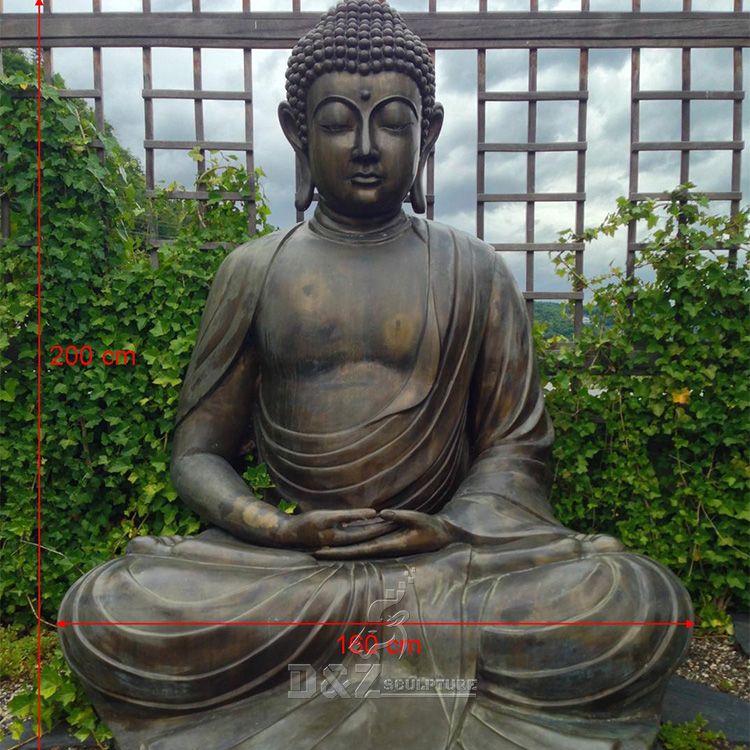 Outdoor bronze large buddha garden statue for sale