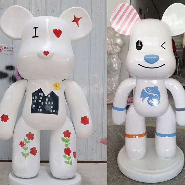 Custom Made Fiberglass Cartoon Resin Bearbrick Statue - China Bearbrick  100% and Bearbrick Large price
