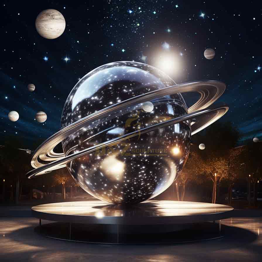 Large outdoor metal art sculpture - Solar System Sculptures DZ-384