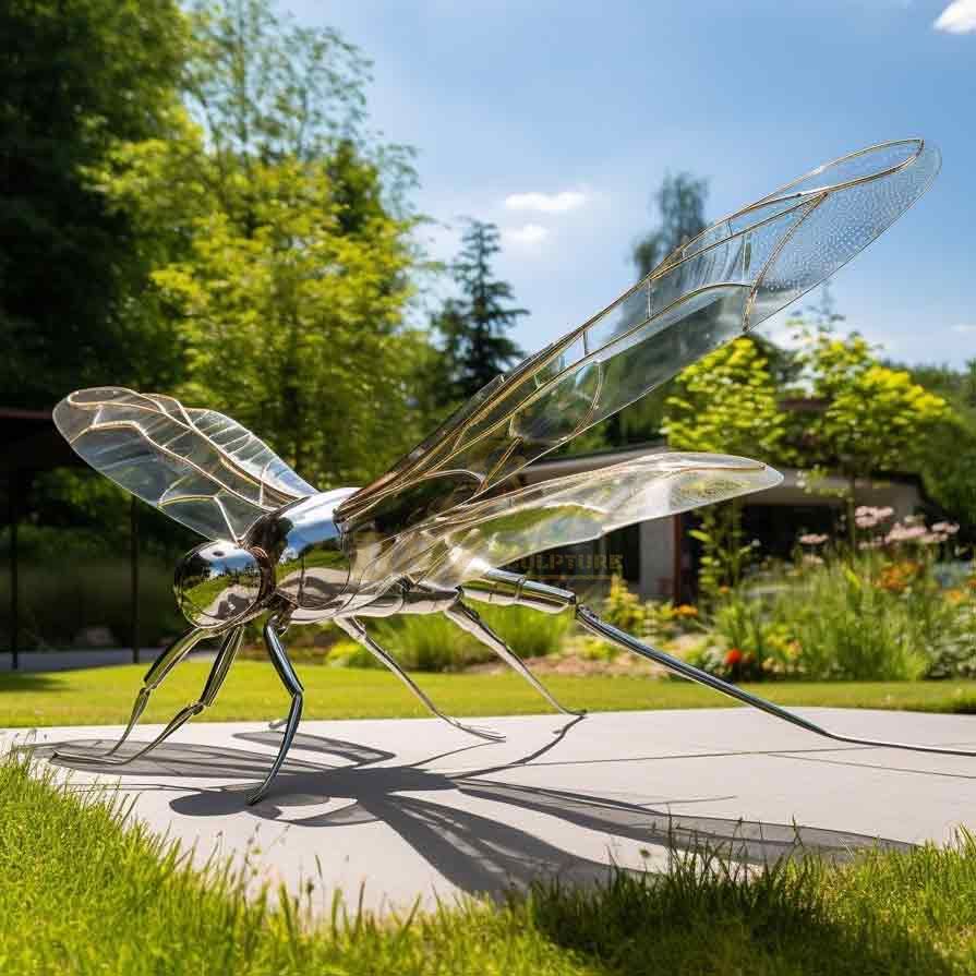 Large Metal Dragonfly Sculpture for Sale for Garden Courtyard DZ-403