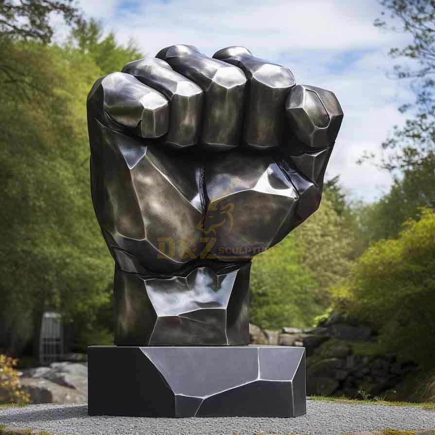 Giant metal iron fist sculpture for sale DZ-405