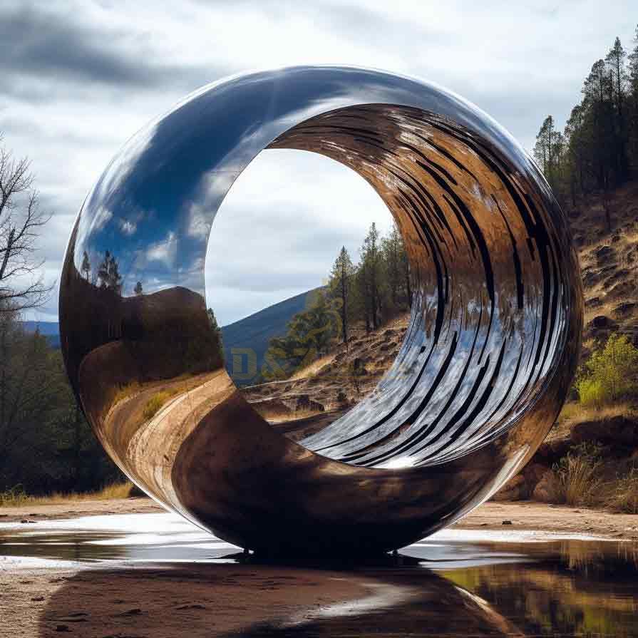 Custom Large Metal Garden Sphere Public Art Sculpture DZ-425