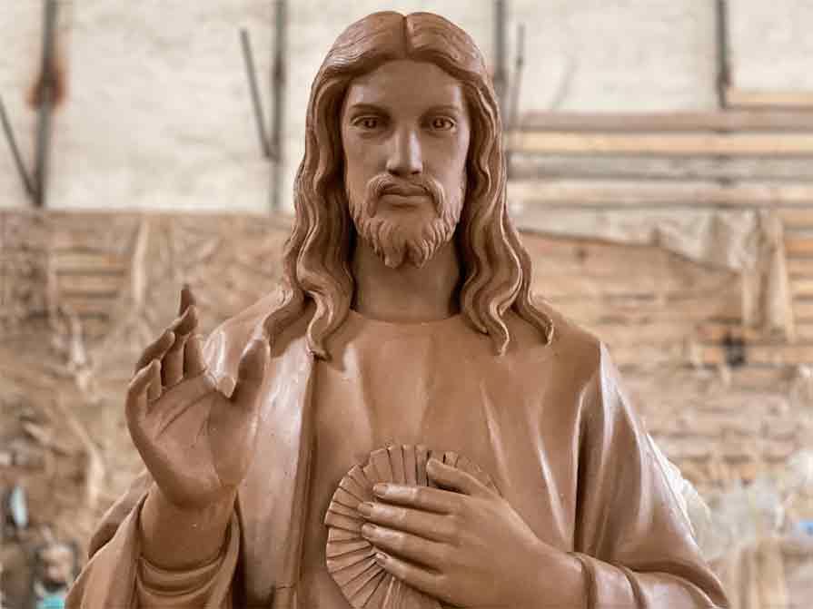 Mud film, Jesus: I Trust in You Statue,  Life Size Bronze Jesus Divine Mercy Statue for Sale
