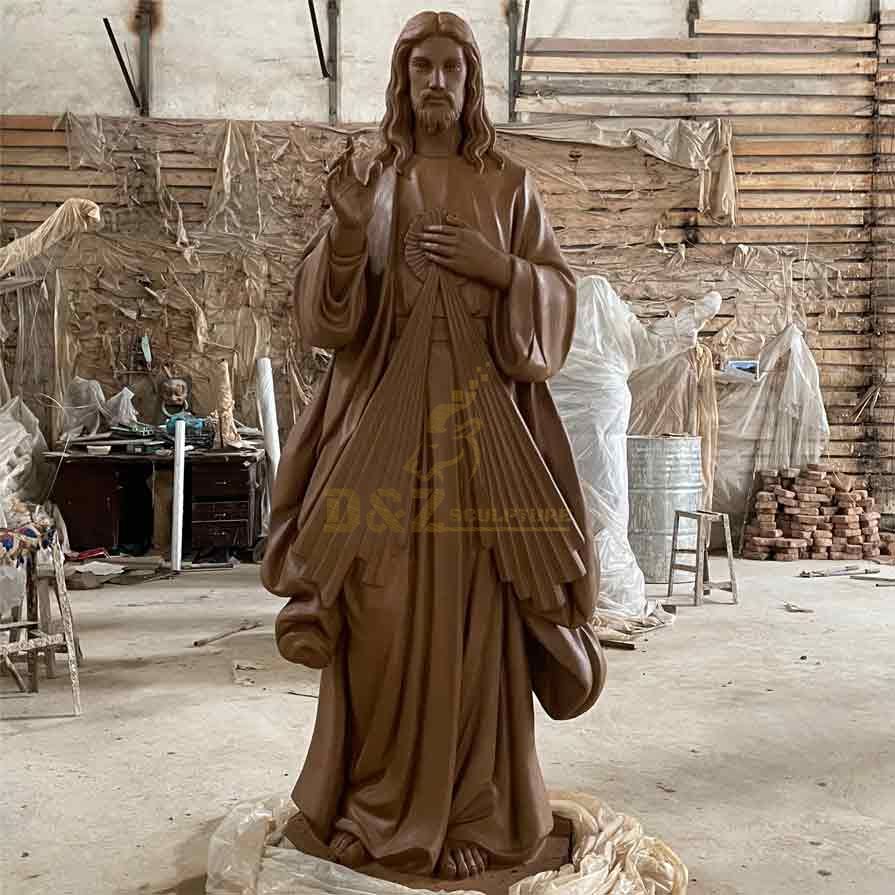 Life size bronze jesus divine mercy statue for sale DZ-429
