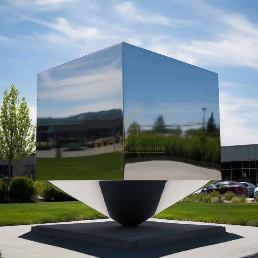 Modern Stainless Steel Cubes Sculpture Sales
