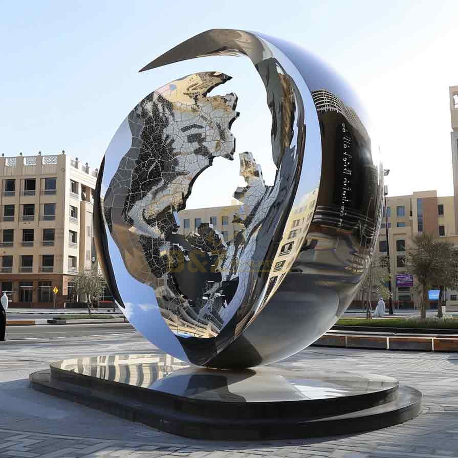 Saudi Arabia modern large urban public metal art sculpture, development theme DZ-470