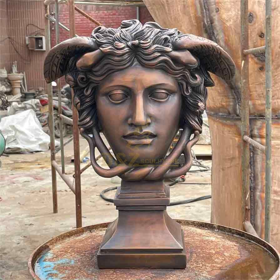 Bronze Medusa head bust statue for sale