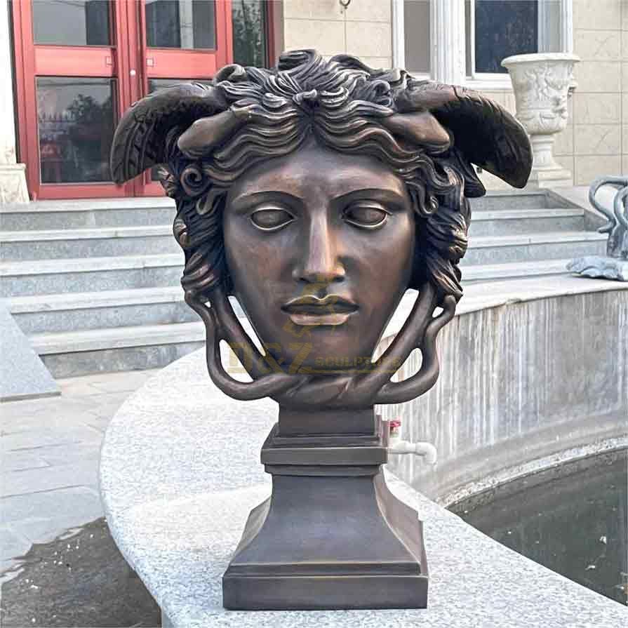 Bronze Medusa head bust statue for sale