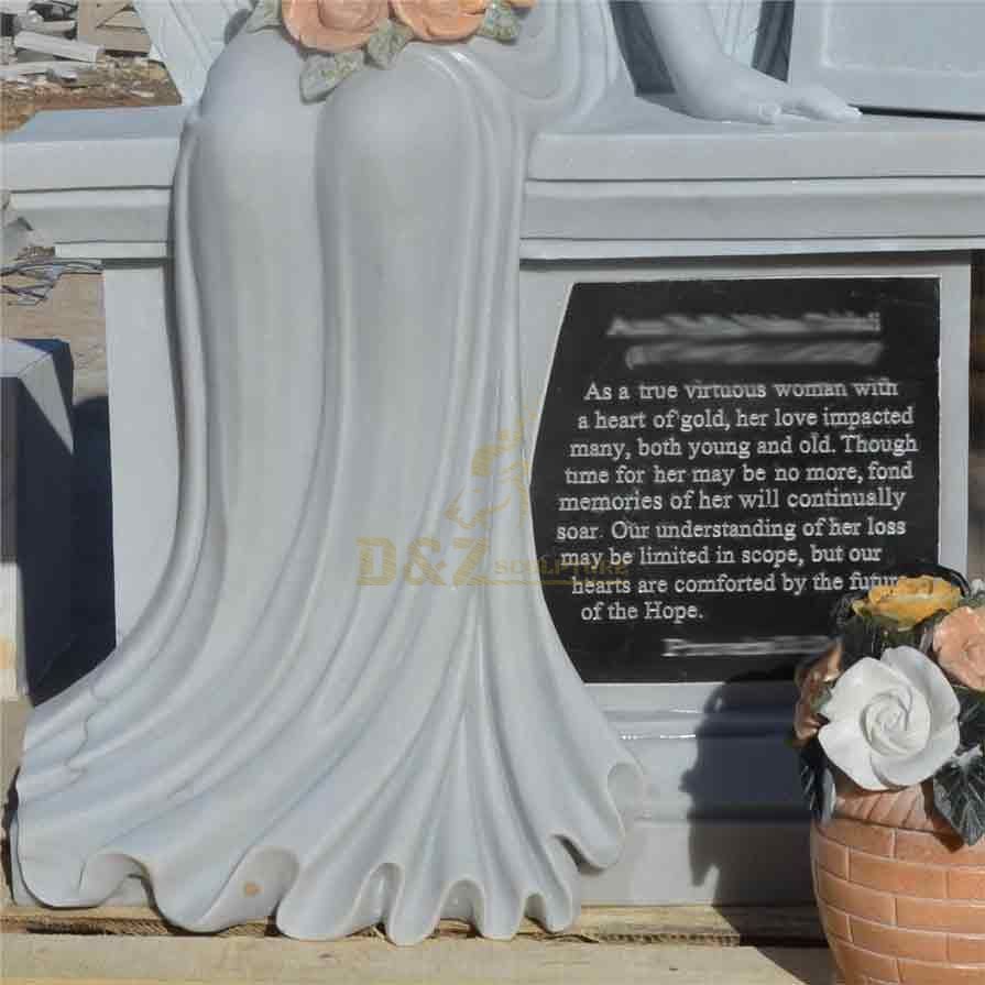 Marble Cemetery Angel Statues For Sale DZ-478