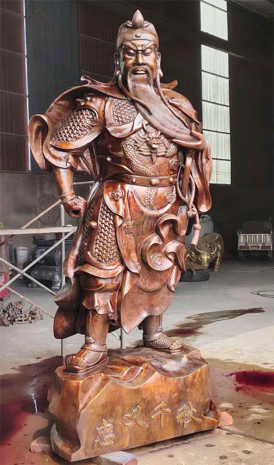 Chinese Bronze Guan Gong Statue for Sale DZ-486