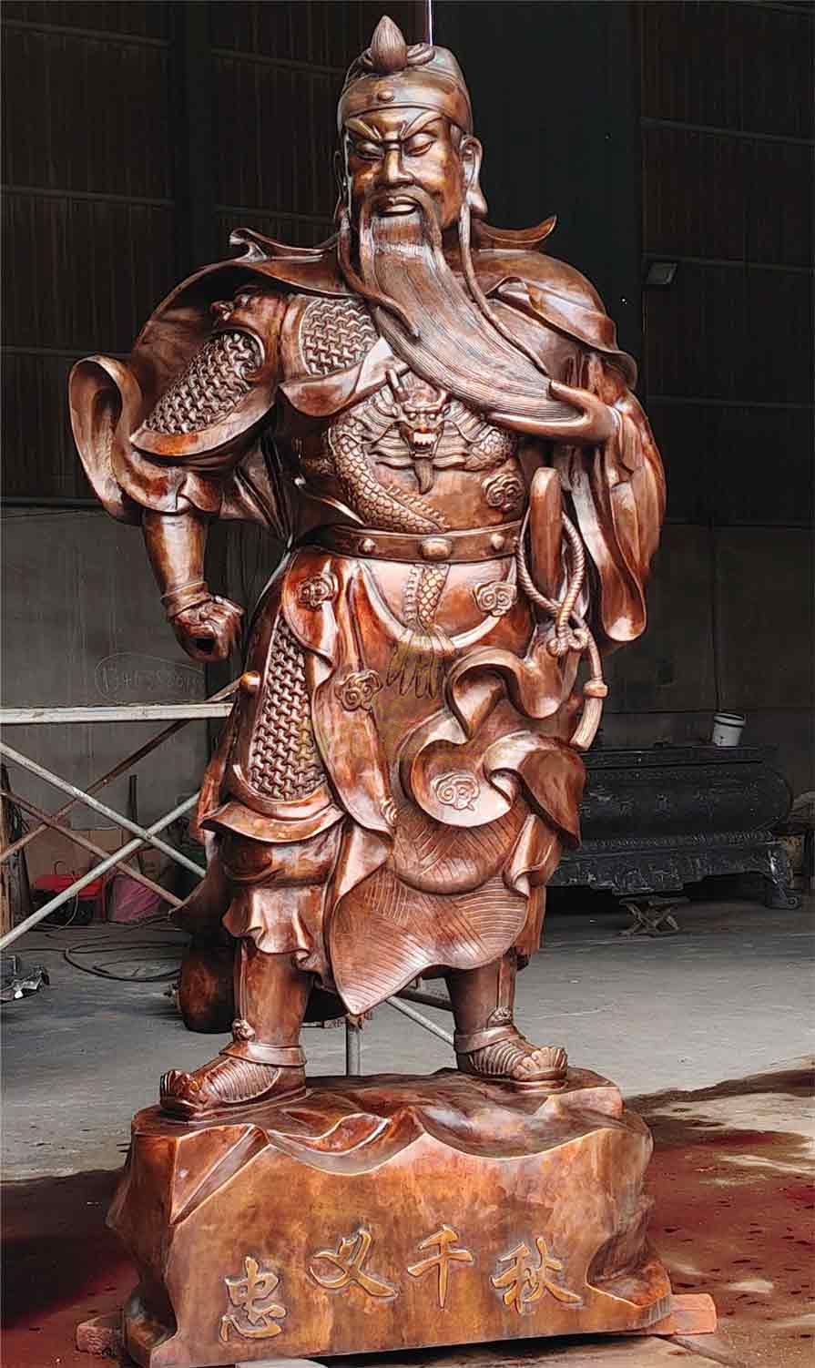 Chinese Bronze Guan Gong Statue for Sale DZ-486