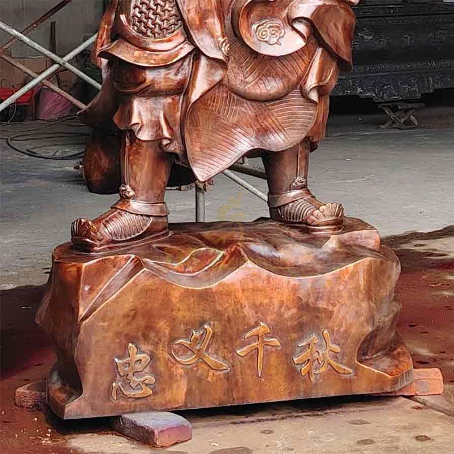 Chinese Bronze Guan Gong Statue for Sale DZ-486