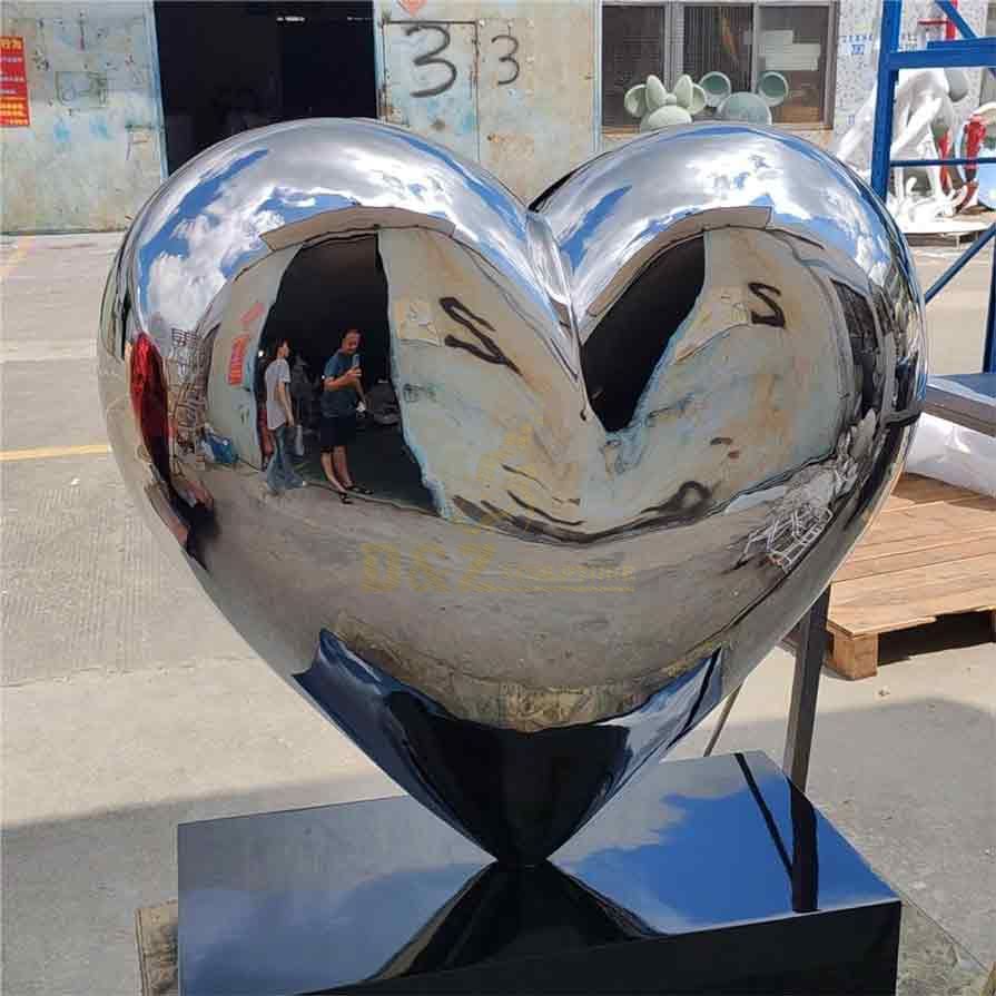 Large Metal Heart Art Sculpture For Sale DZ-488