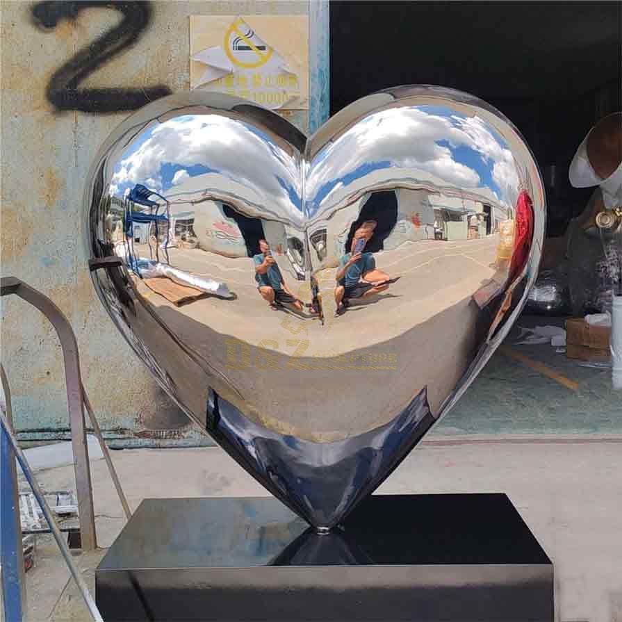 Large Metal Heart Art Sculpture For Sale DZ-488