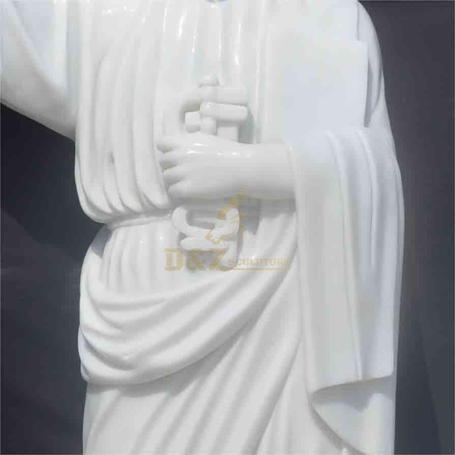 White Marble Saint Joseph the Carpenter Statue for Sale DZ-507