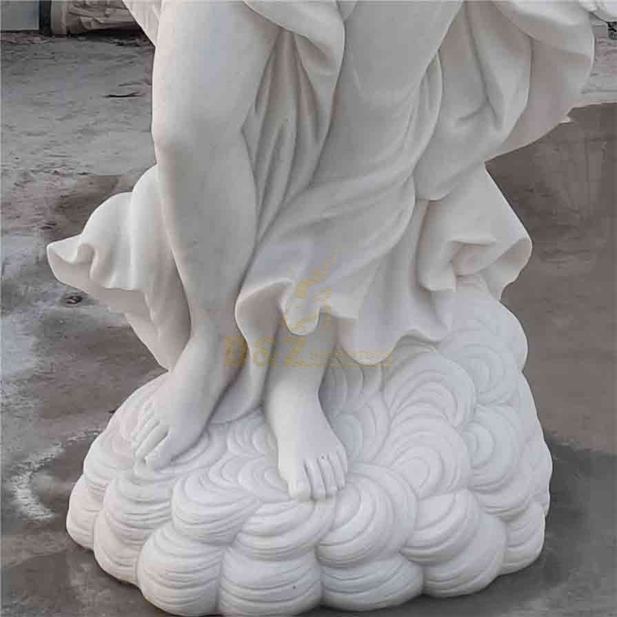 Life Size White Marble Greek Guardian Angel Statue For Sale DZ-509