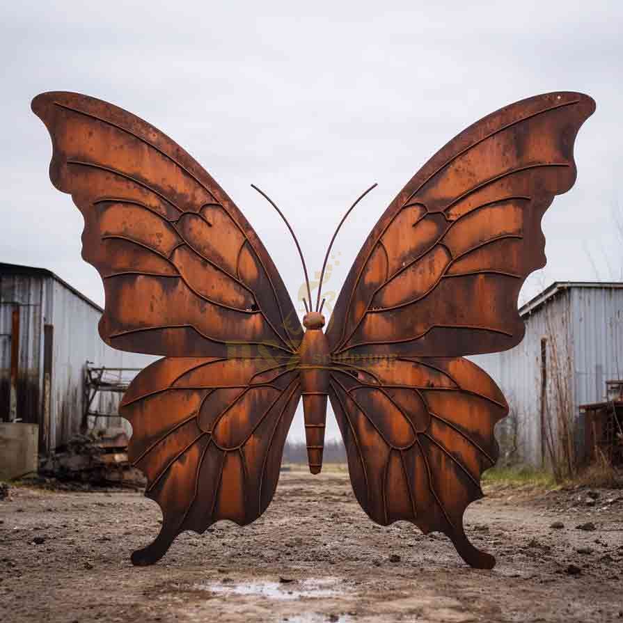 Giant Corten Steel Butterfly Art Sculpture for Sale DZ-514