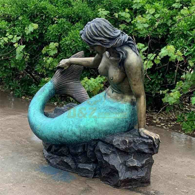 Custom made large mermaid statue for decor DZ-90