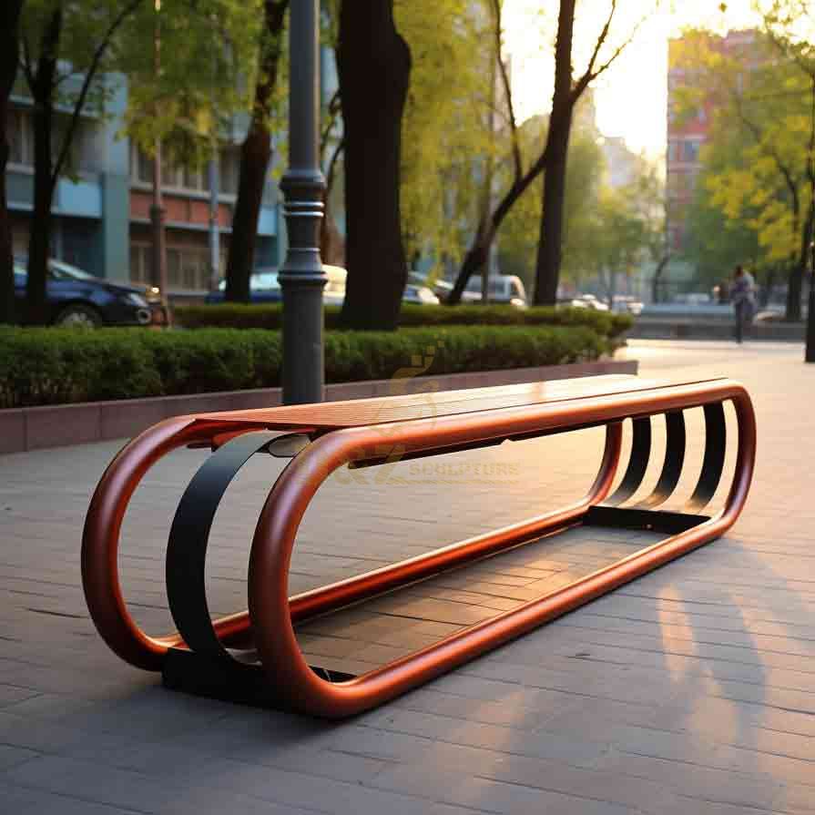 Modern outdoor metal benches for sale in bulk customization DZ-544