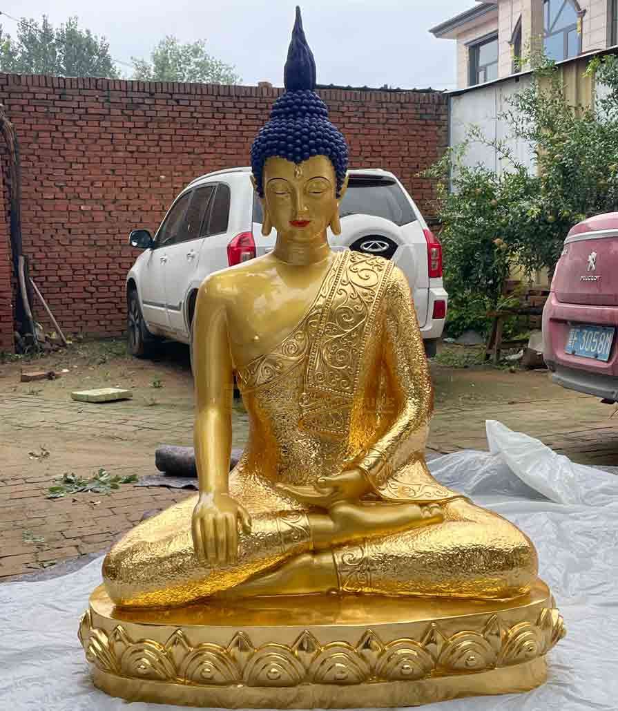 Thai bronze gilded Buddha statue for sale DZ-563