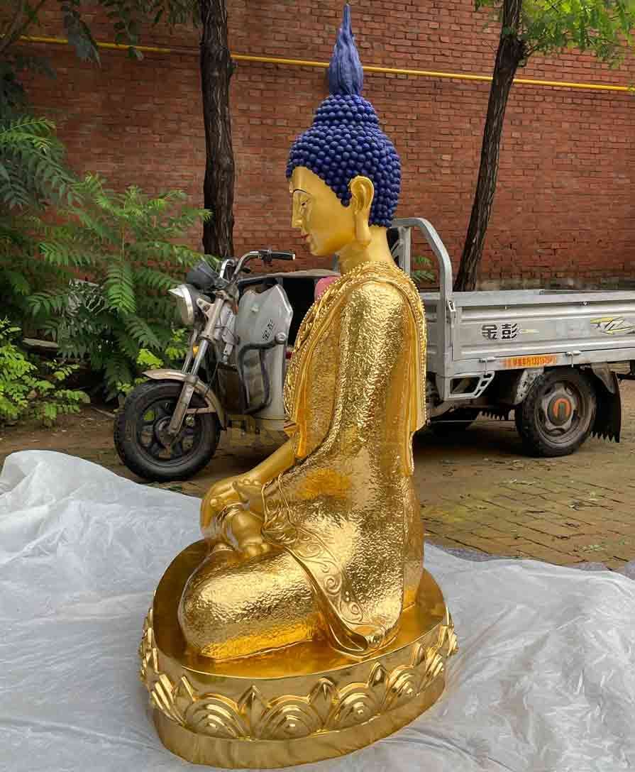 Thai bronze gilded Buddha statue for sale DZ-563