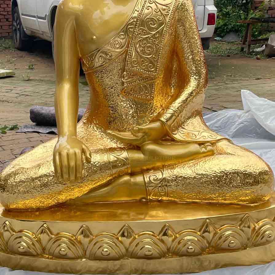 Thai bronze gilded Buddha statue for sale DZ-563