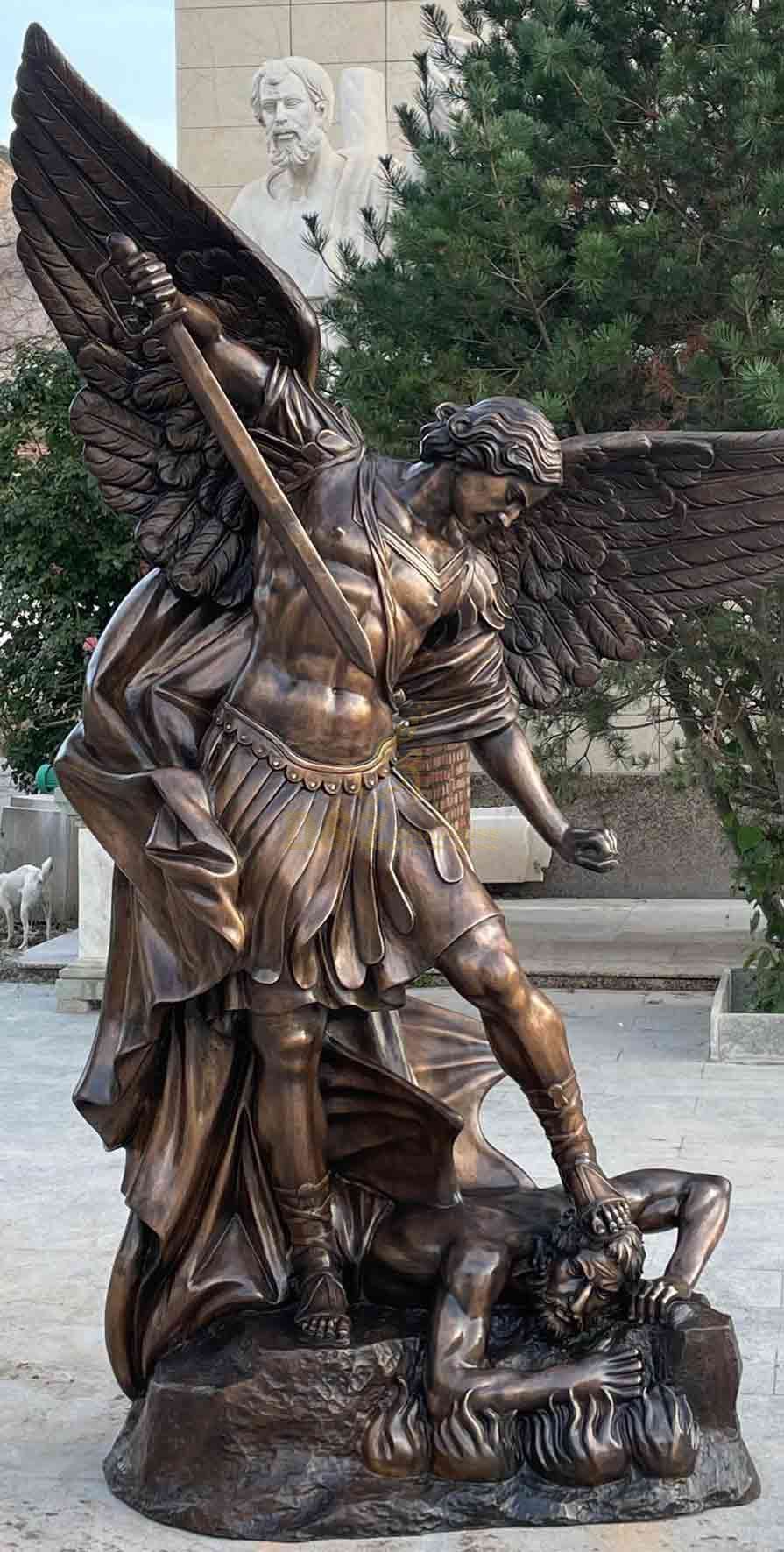 Bronze St Michael the Archangel statue for sale DZ-567