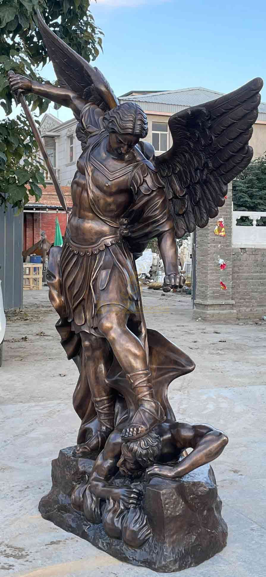 Bronze St Michael the Archangel statue for sale DZ-567