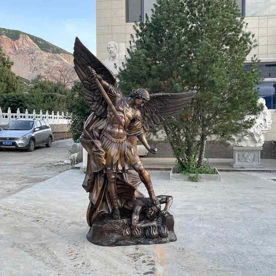 Bronze St Michael the Archangel statue for sale DZ-567