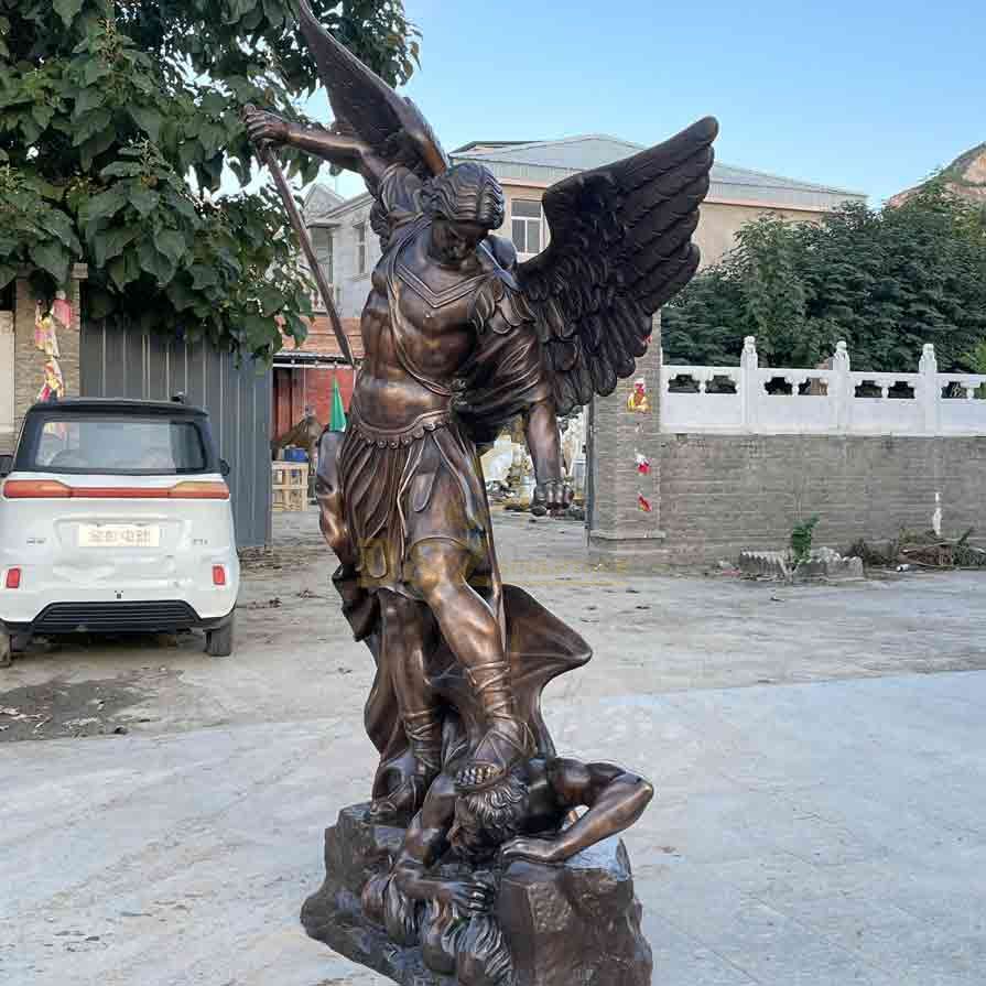 Bronze St Michael the Archangel statue for sale DZ-567