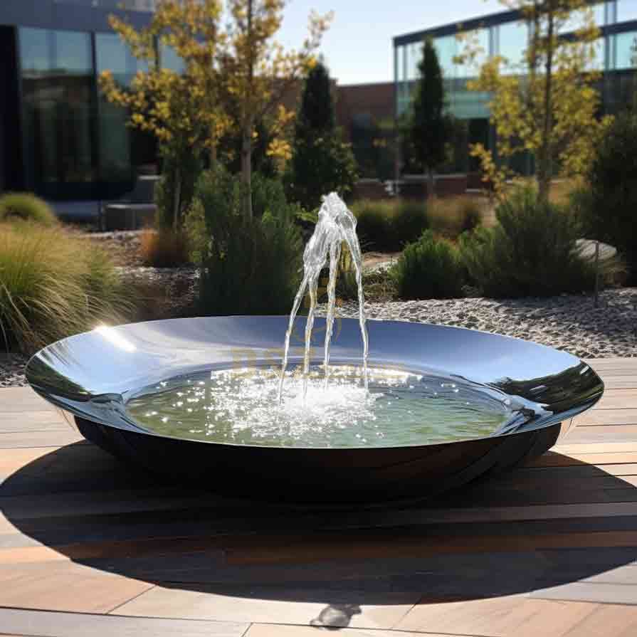 Outdoor Garden Large Metal Water Bowl Fountain Sculpture for Sale DZ 570