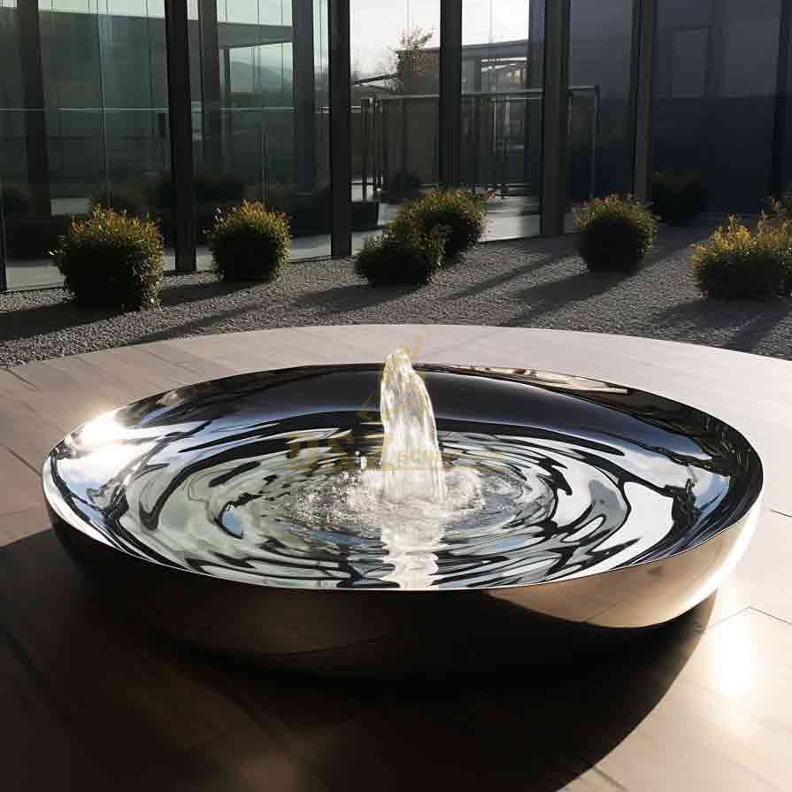 Outdoor Garden Large Metal Water Bowl Fountain Sculpture for Sale DZ-570